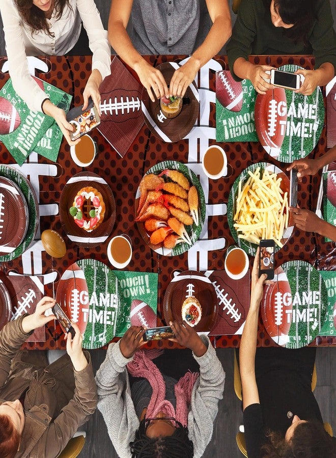 Pickmesh 294 Pcs Football Party Decoration Football Plates Napkins Cups Tablecloth with Balloons and Banners Party Supplies for Birthday Game Tailgate Party Decorations, Serve 50 - Image 5